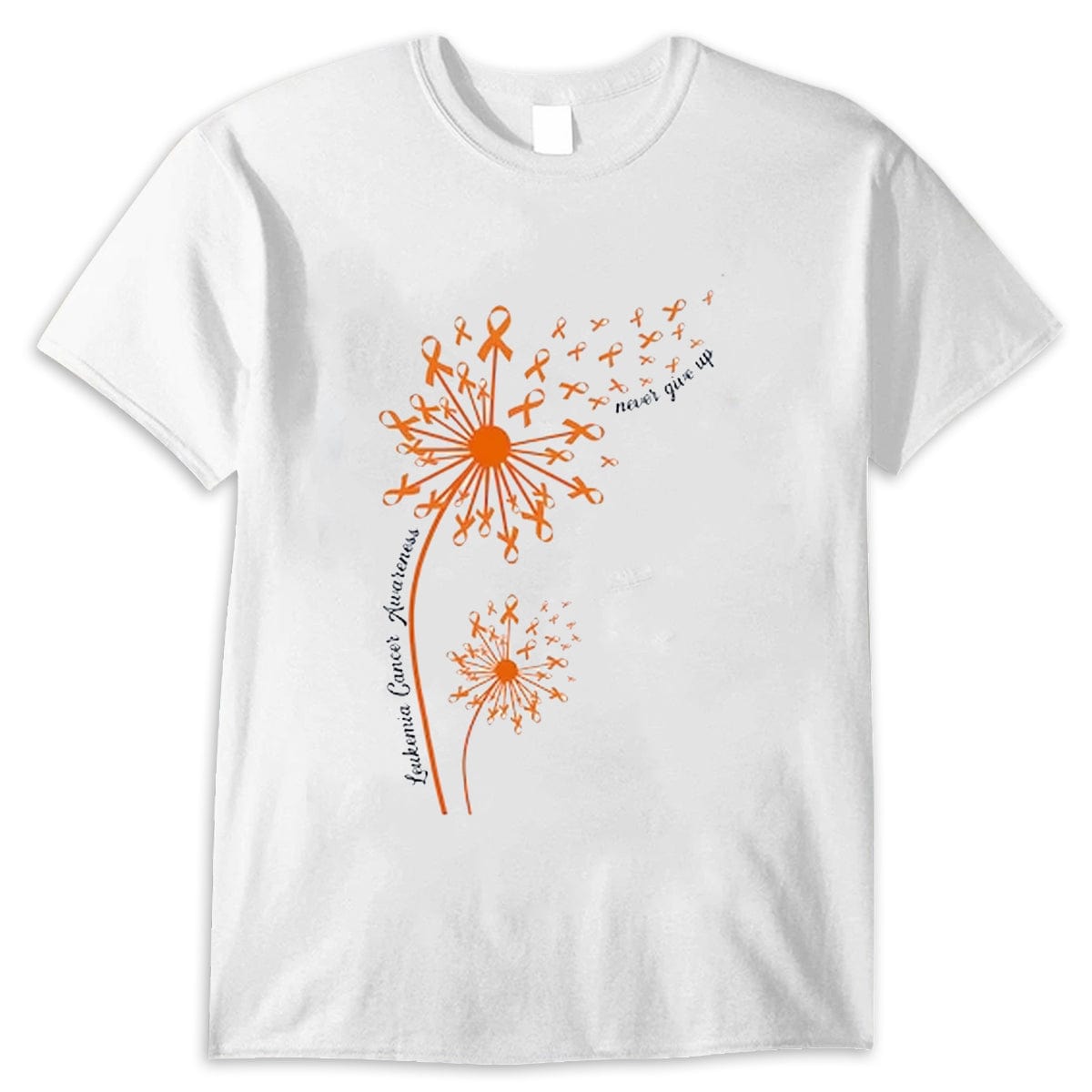 Dandelion Leukemia Cancer Awareness Never Give Up Shirt