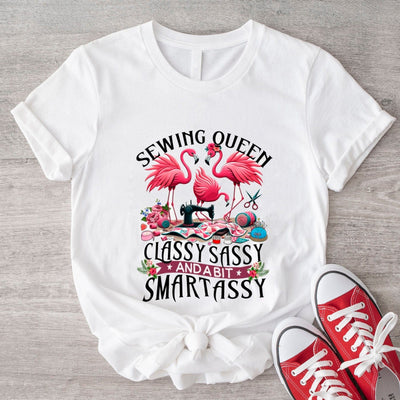 Sewing Queen Funny Flamingo Shirt