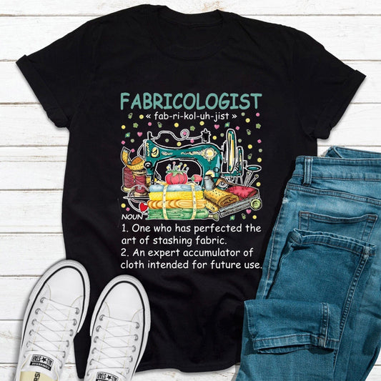 Definición de Fabricologist Camisetas divertidas de costura de Fabricaholic
