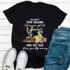 You Don't Stop Sewing When You Get Old Funny Quotes Sewing Machine Shirts