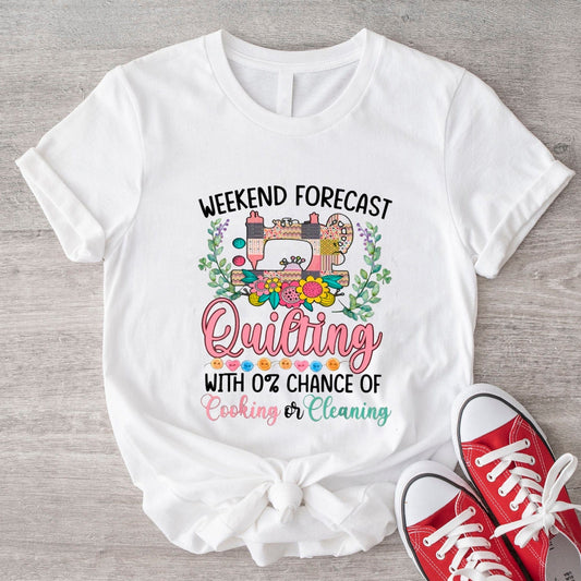 Camisa acolchada con pronóstico del fin de semana