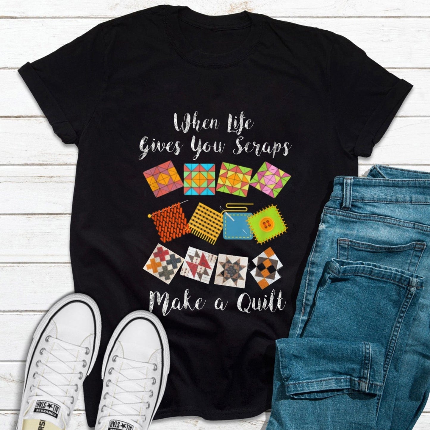 Cuando la vida te da retazos, haz colchas, cose camisas