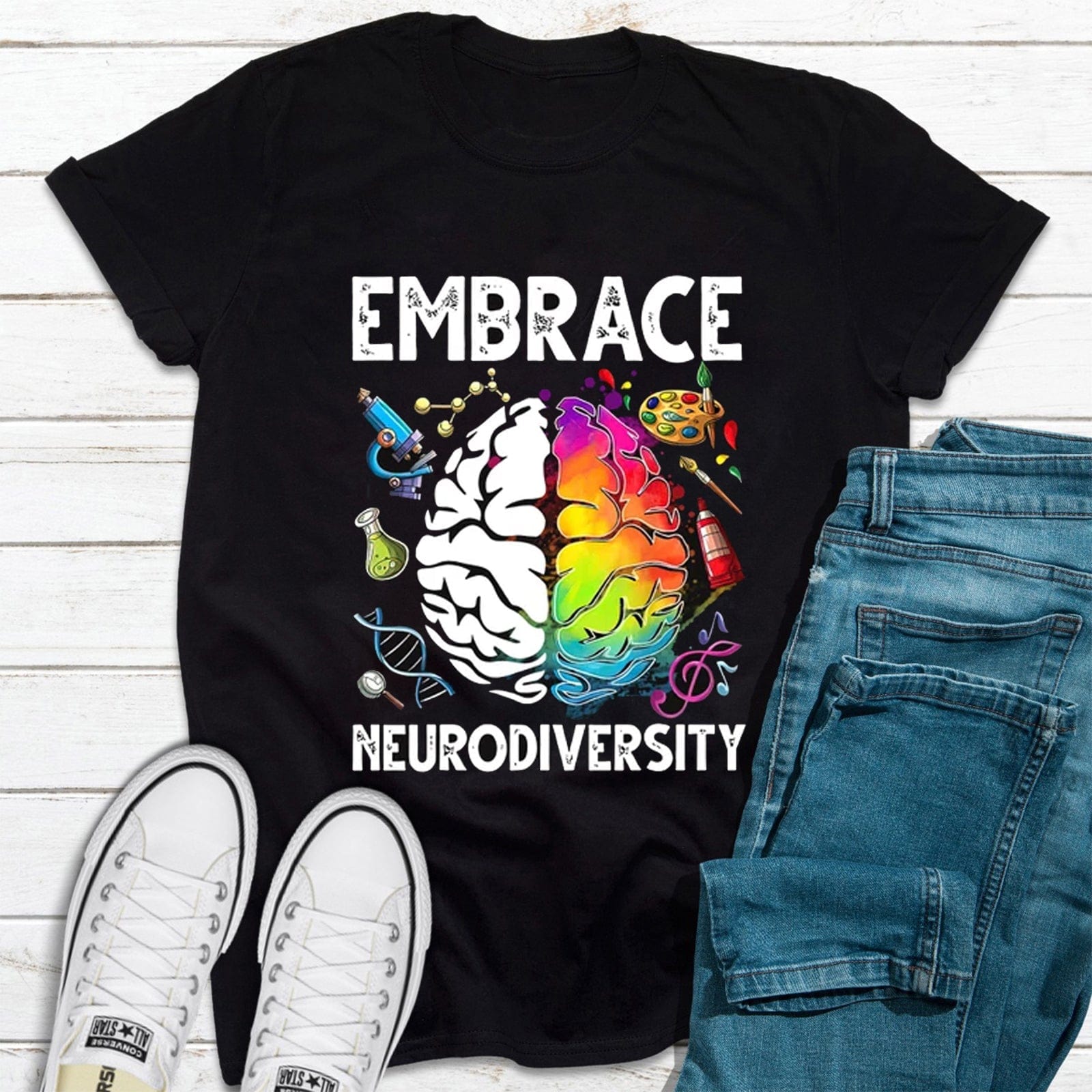 Camiseta de concienciación sobre el autismo "Abraza la neurodiversidad"