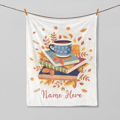 Personalized Book Fleece & Sherpa Blanket, Autumn Blankets