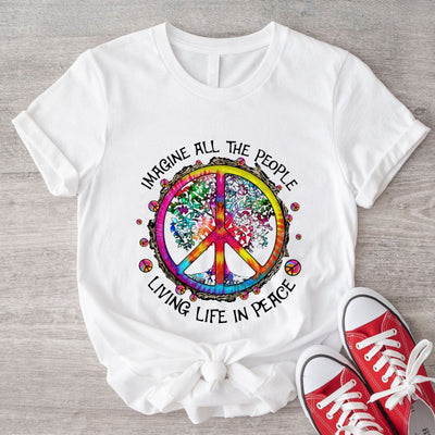All The People Living Life In Peace Hippie Shirt
