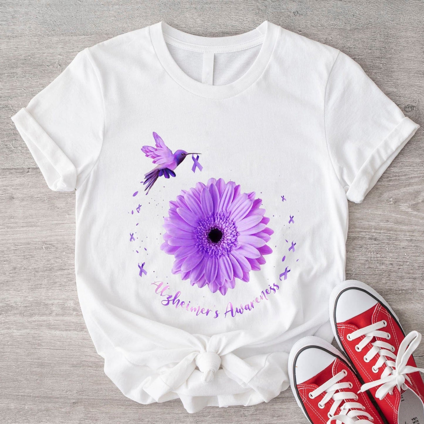 Hummingbird Alzheimer's Awareness Shirts