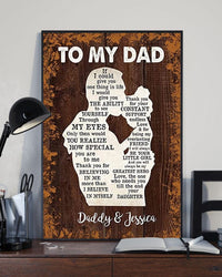 Personalized To My Dad If I Could Give You One Thing In Life Gift For Dad Poster, Canvas
