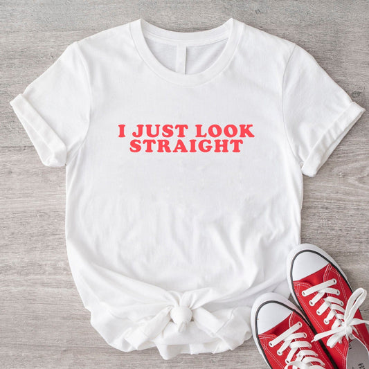 Camiseta LGBT divertida con el mensaje "Solo parezco heterosexual"