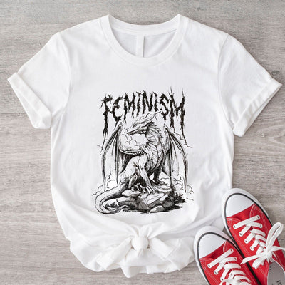 Feminism Dragon Fantasy Feminist Shirt