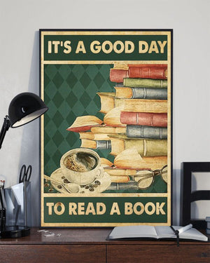 It's A Good Day To Read A Book Poster, Canvas