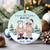 Personalized Christmas Ornament, Funny Santa Couple Growing Old Together, Christmas Tree Hanging Ornament