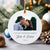 Personalized Christmas Ornament, Couple Our First Christmas Married Tree Hanging Ornament