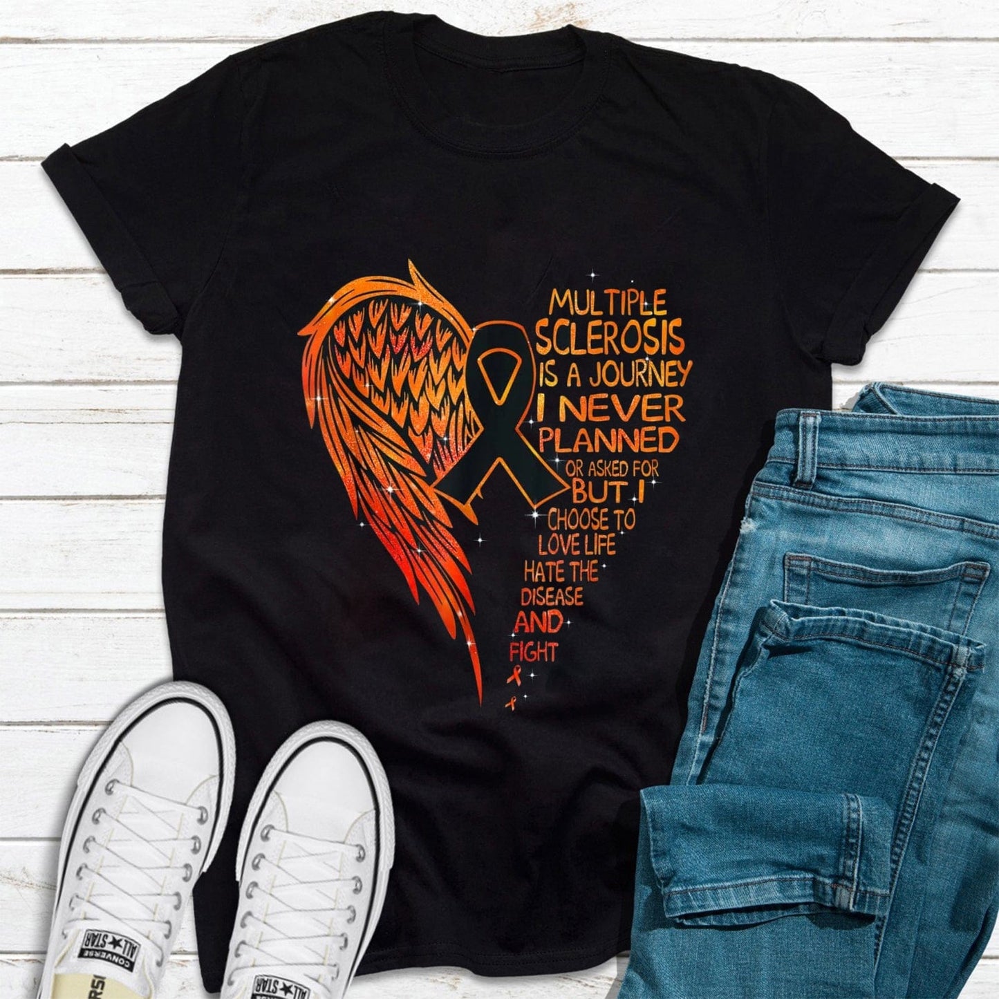 Multiple Sclerosis Is A Journey I Never Planned Or Asked For Shirt