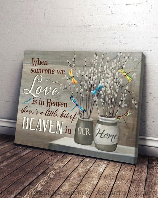 When Someone We Love is in Heaven Canvas, Poster - Memorial Wall Art for Home
