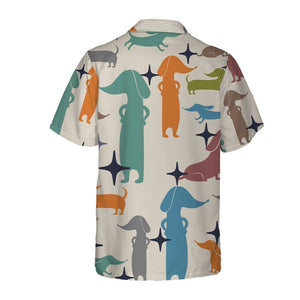 Dachshund Hawaiian Shirt, Wiener Dog Hawaiian Shirt