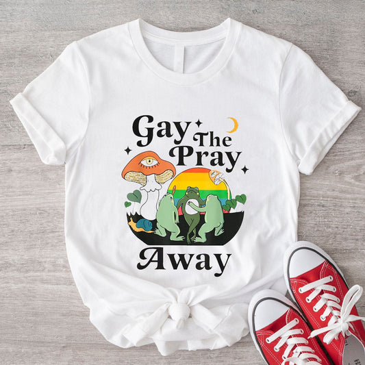 Camisetas LGBT de The Pray Away, camiseta de rana gay