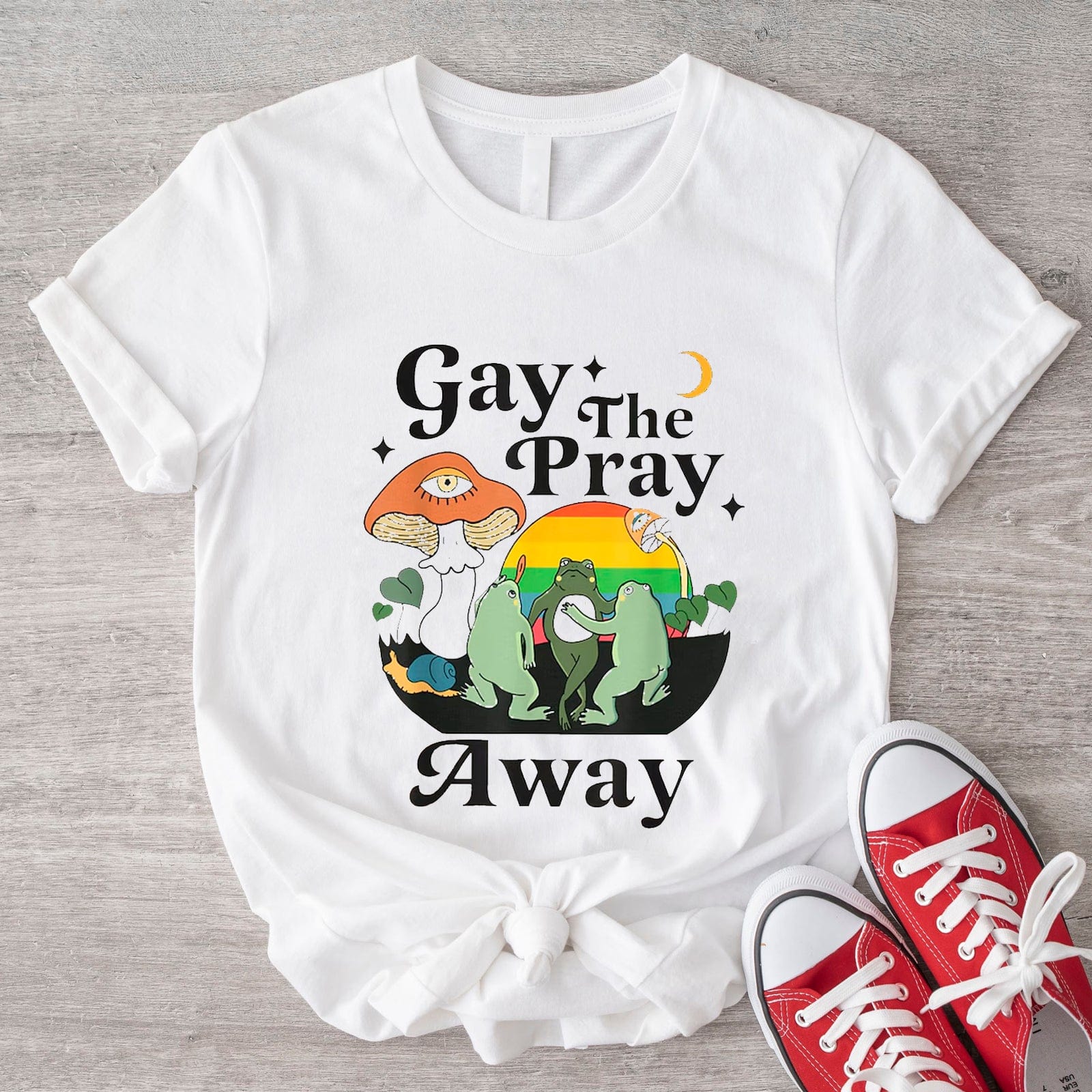 Gay The Pray Away LGBT Shirts, Gay Frog Shirt