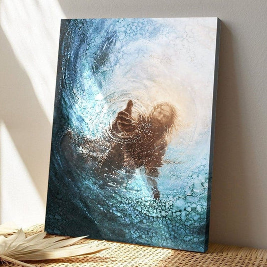 Sé fuerte, sé valiente, sé humilde, sé asombroso, póster de Jesús, lienzo nuevo