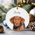 Adorno para mascota personalizado, adorno colgante para árbol de Navidad con forma de perro personalizado