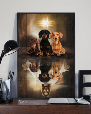 Jesus Is My Savior Dachshunds Are My Therapy For Dachshund Lover Poster, Canvas