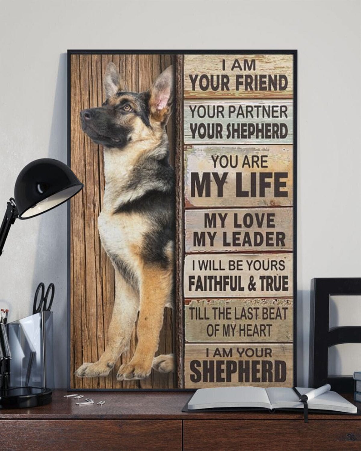 I Am Your German Shepherd Poster, Canvas