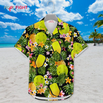 Pineapple Pickleball Hawaiian Shirt
