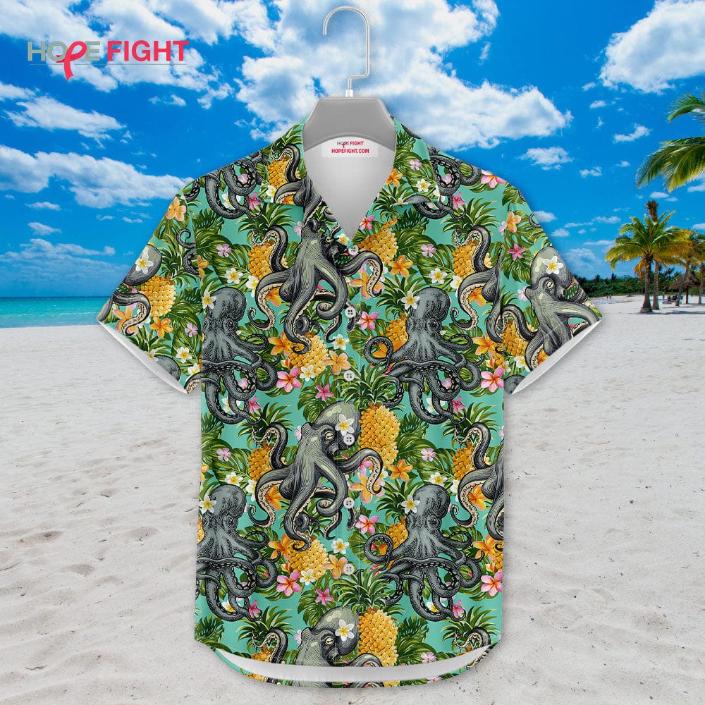 Octopus Pineapple Hawaiian Shirt
