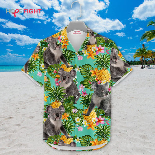 Pineapple Koala Hawaiian Shirt