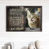 Personalized Cat Memorial Canvas - Don't Cry For Me, Mom I'm Ok!