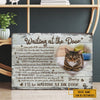 Personalized Cat Memorial Poster, Canvas - I'll Be Wating At The Door
