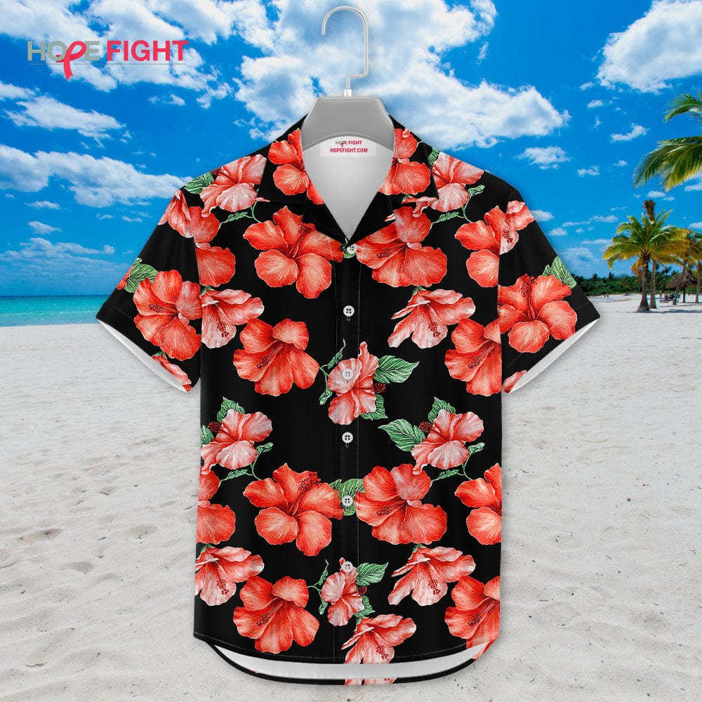 Vibrant Hibiscus Hawaiian Shirt