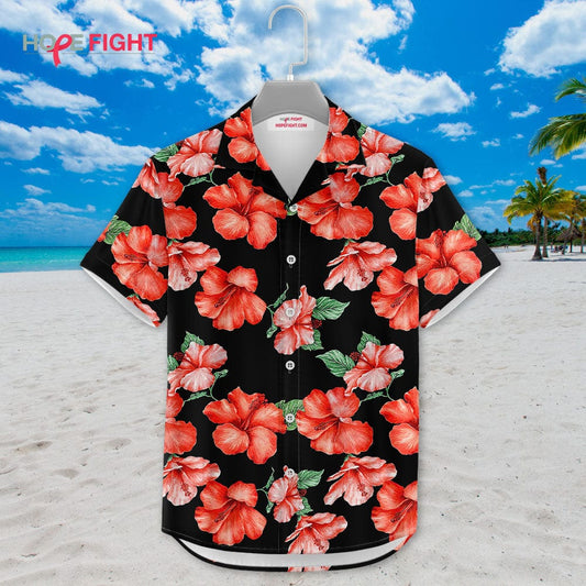Vibrant Hibiscus Hawaiian Shirt