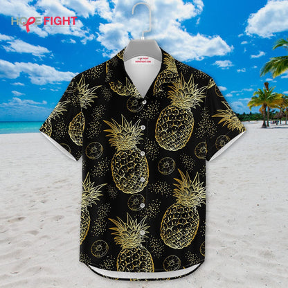 Golden Pineapple Hawaiian Shirt