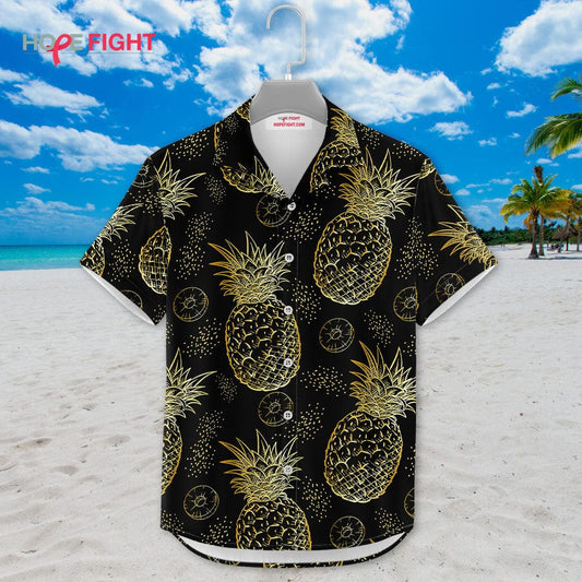 Golden Pineapple Hawaiian Shirt