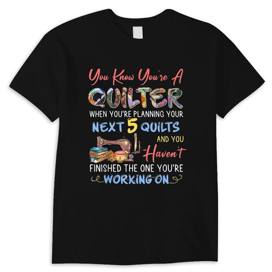 Sabes que eres un quilter Cose una camiseta