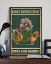 Life Is Better With Dogs And Gardening Poster, Canvas