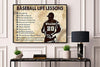 Personalized Baseball Life Lessons Poster, Canvas