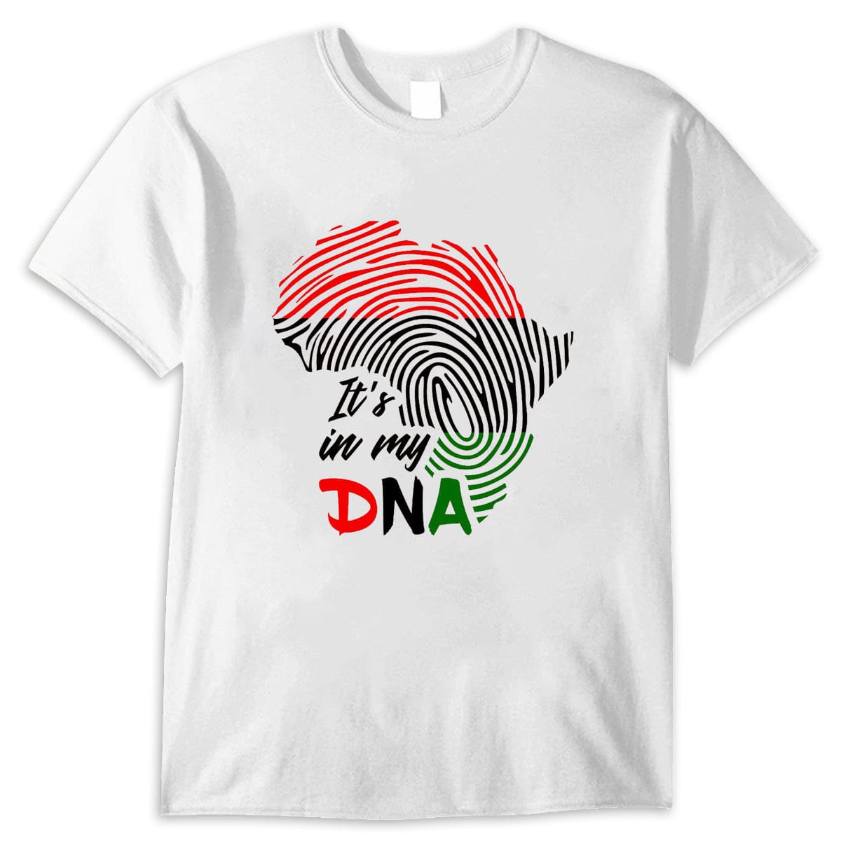 It's In My DNA Africa Native Shirt, Fingerprint Africa Map Black History African Shirts