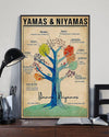 Yamas And Niyamas Tree Chakra Yoga Knowledge Poster, Canvas