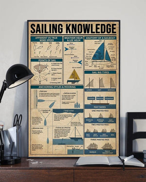 Sailing Knowledge Poster, Canvas