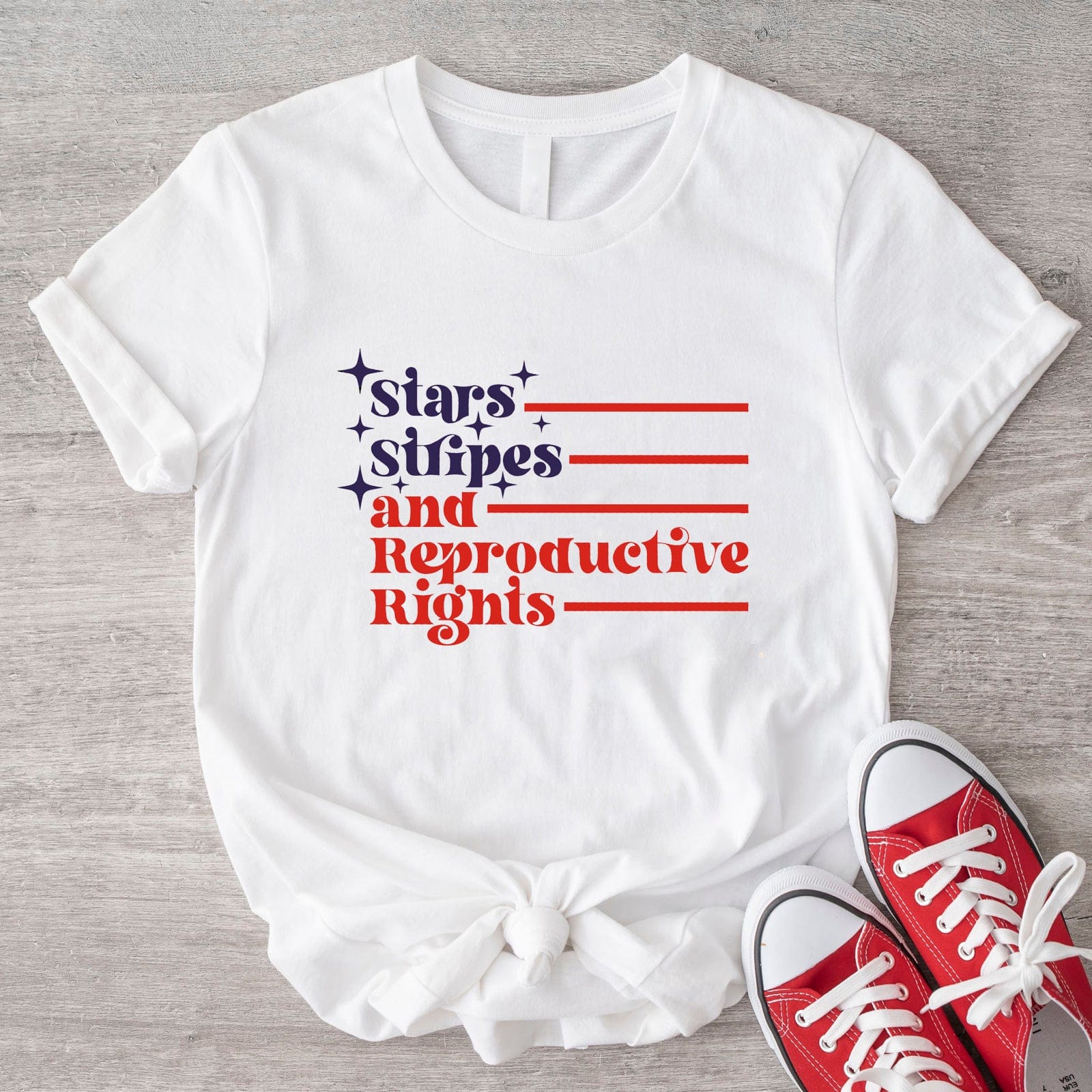 Stars Stripes and Reproductive Rights T Shirt