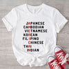 Asian American Stop Asian Hate Saying Shirt, Anti Racist T Shirt