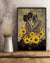 Black Root Couple With Sunflower Poster, Canvas