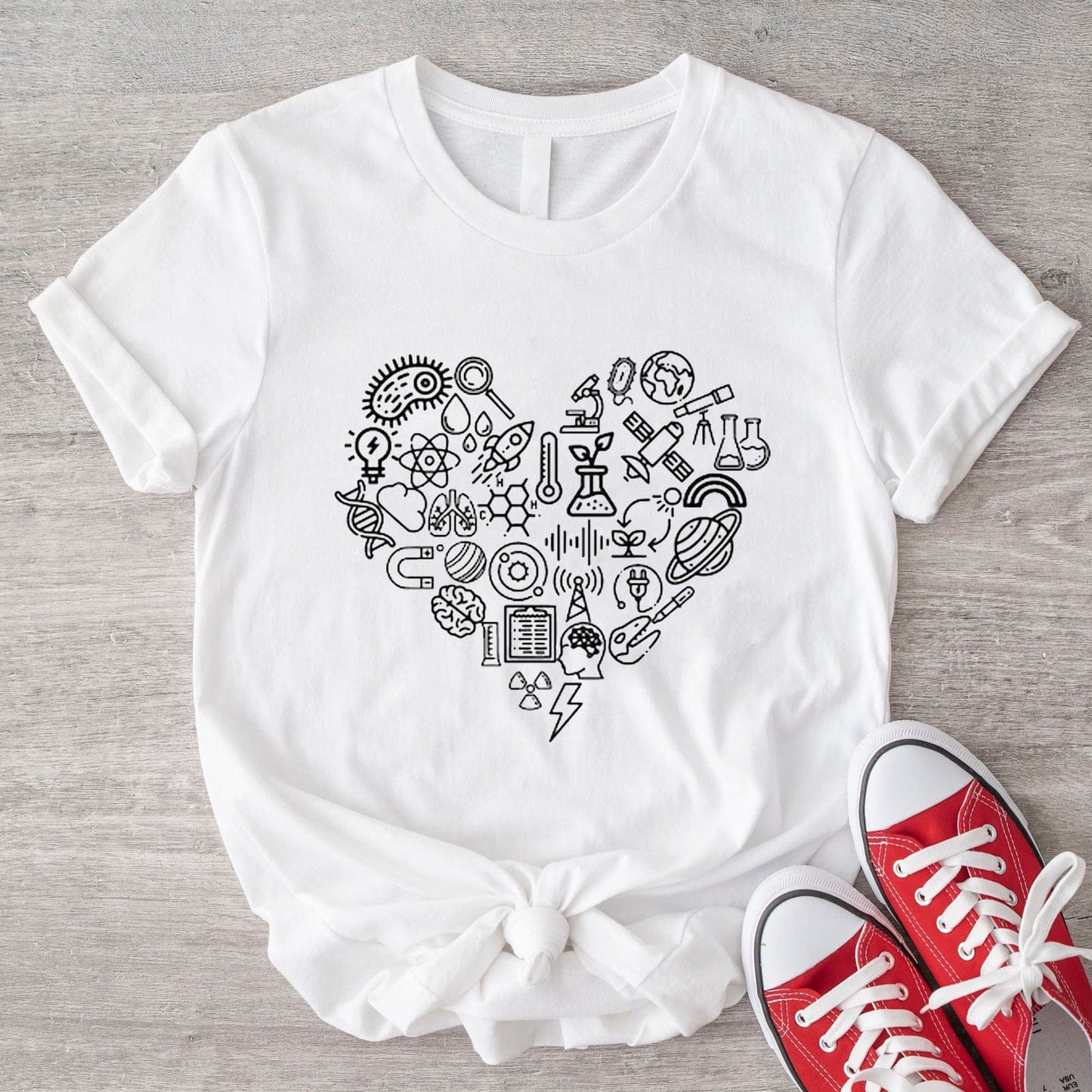 Camiseta Corazón de Ciencia