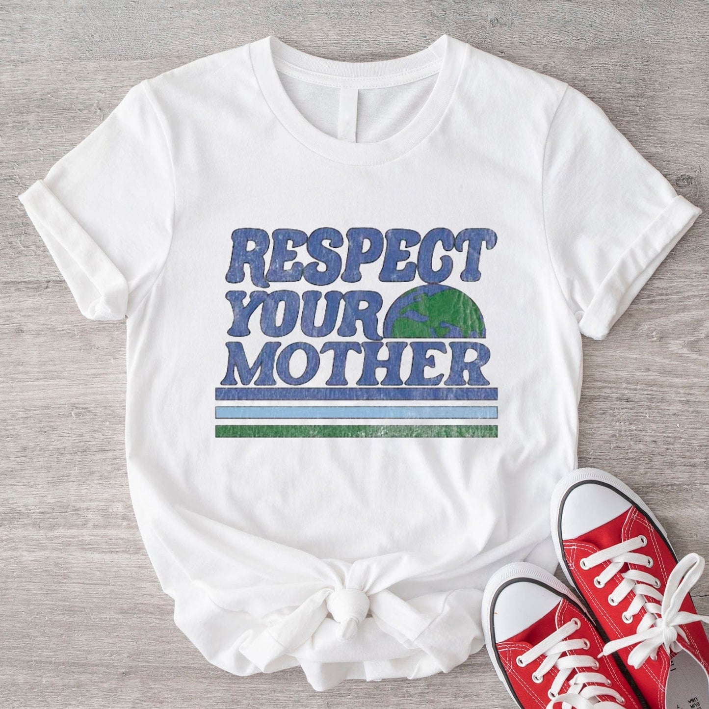 Respect Your Mother Love Planet Save the Earth T Shirt