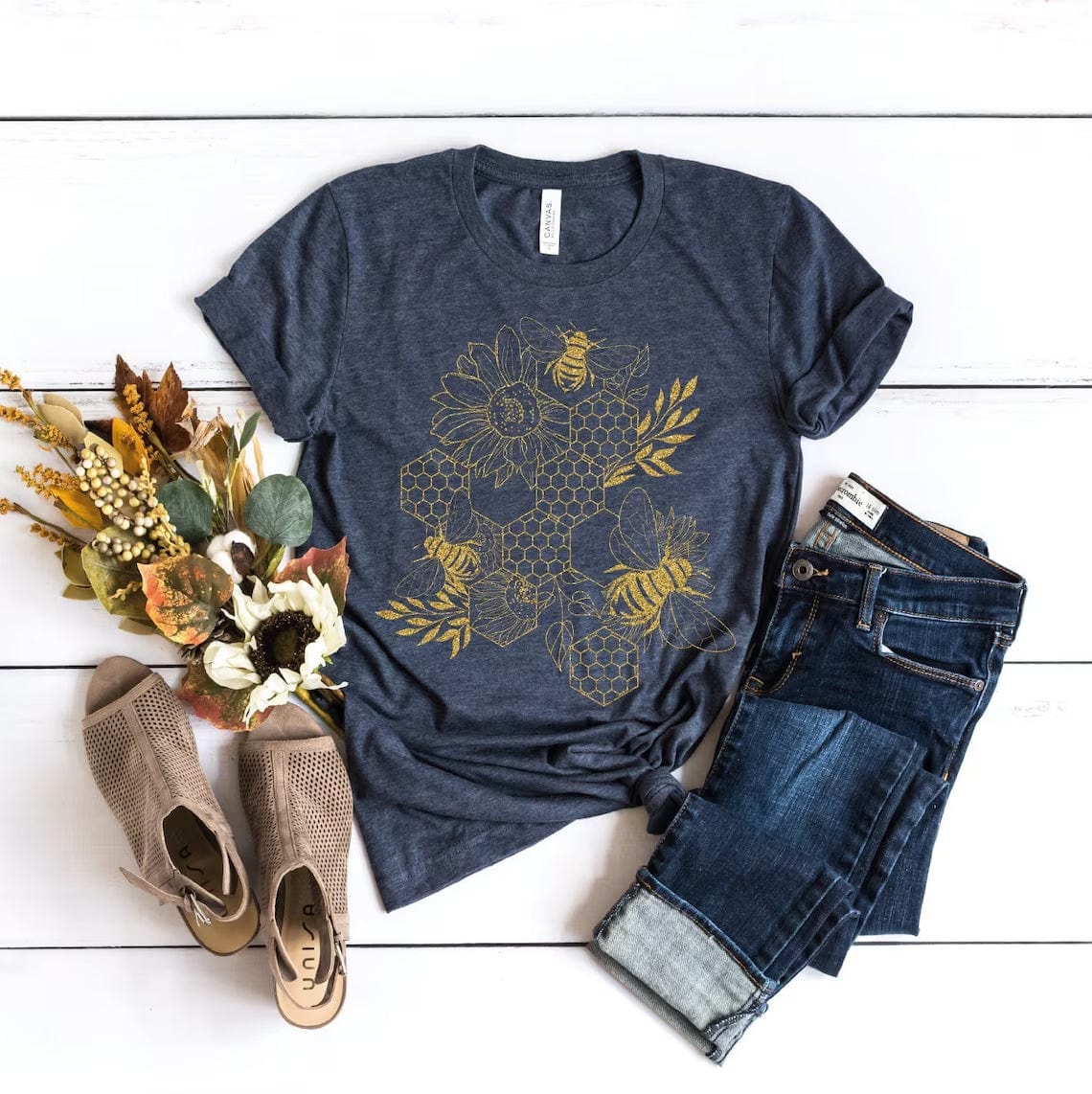 Honey Bee Save The Bees T Shirt