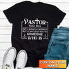 Personalizable Name Pastor Not A Miracle Worker But I Can Lead You To Someone Who Is Jesus Shirt