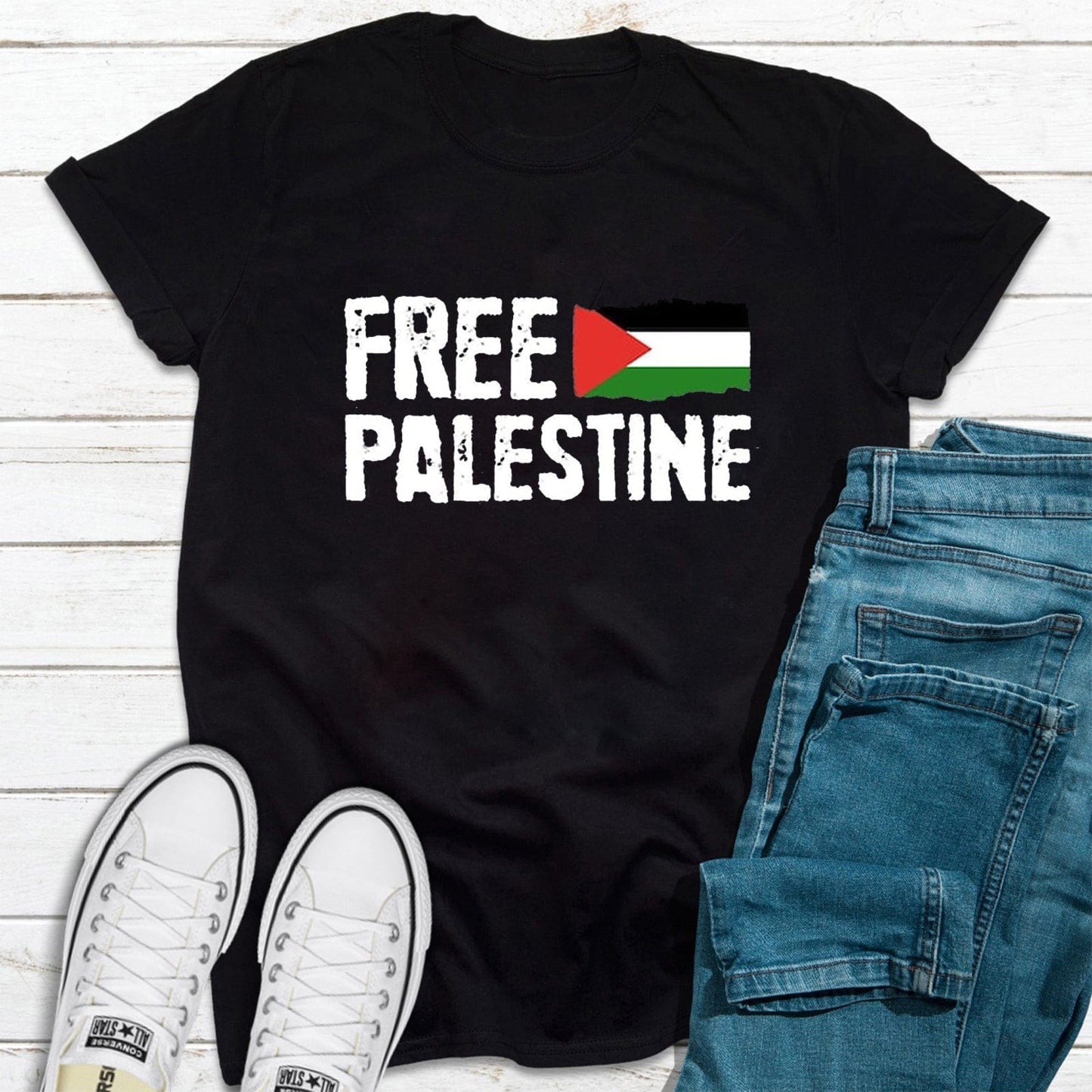Free Palestine T Shirt, Palestine Flag Tee