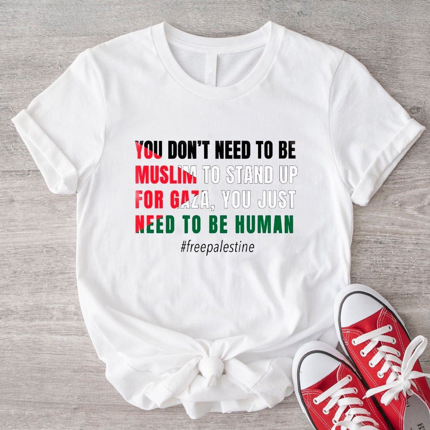 Free Palestine T Shirt, You Don't Need To Be Muslim To Stand Up For Gaza