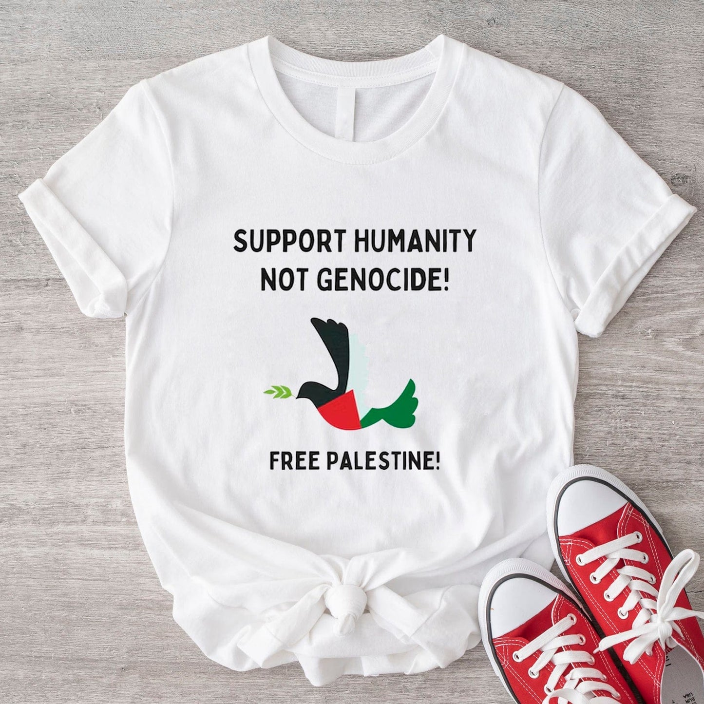 Free Palestine Shirt, Support Humanity Not Genocide